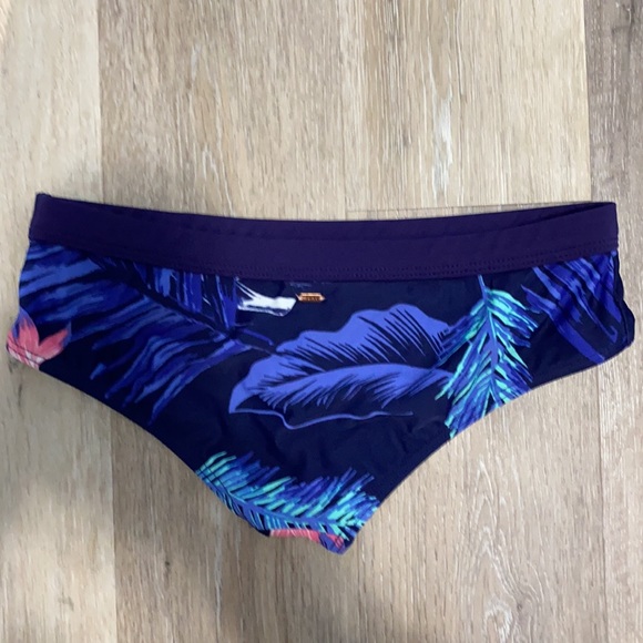 Roxy Bikini Bottoms - Tropical/Floral - Navy - S - Picture 2 of 4